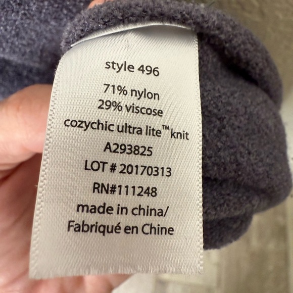 Barefoot Dreams Cozy Chic Ultra Lite Long Cardi XS Charcoal - Picture 5 of 5